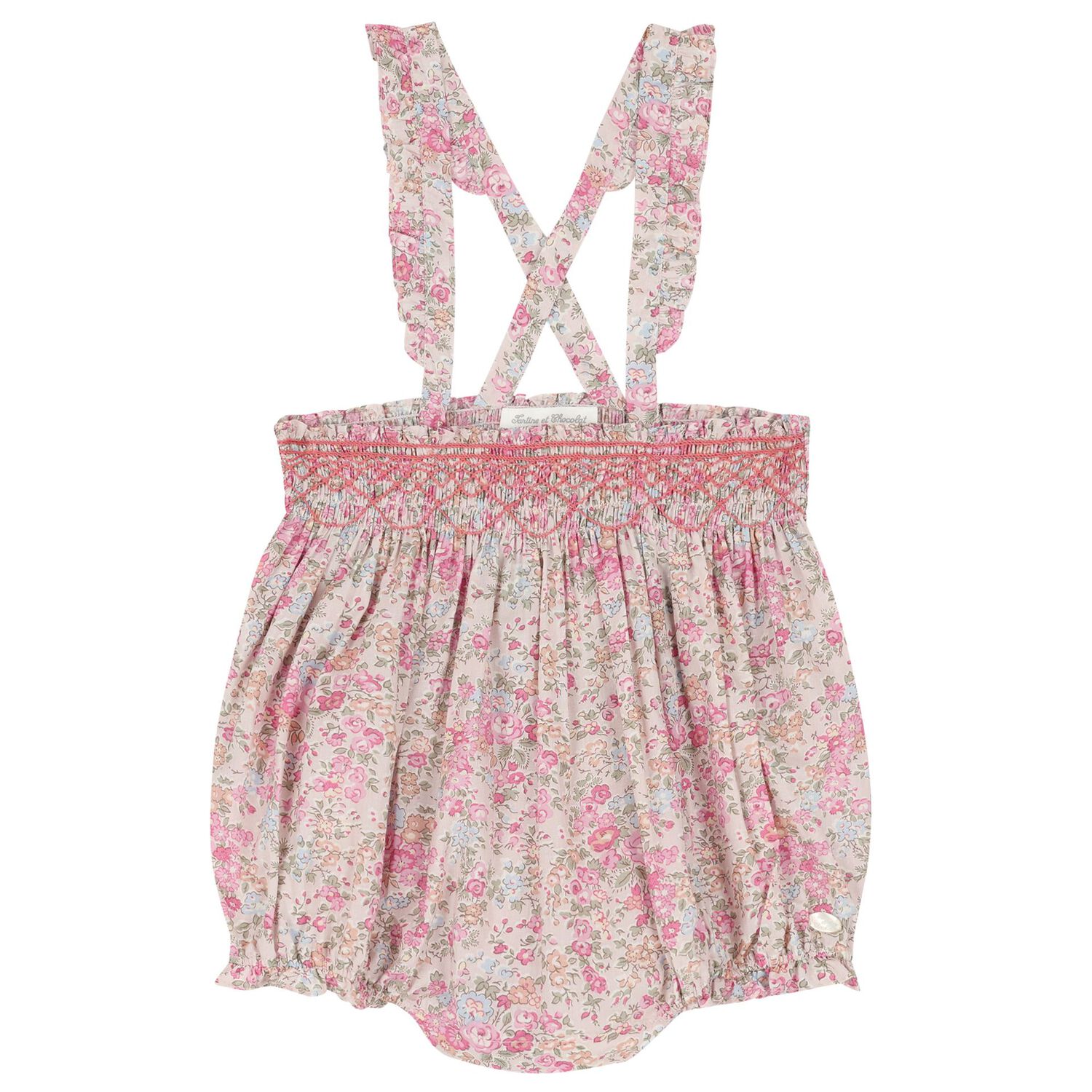 Baby Girls White & Pink Shorts Set, 1, hi-res image number null
