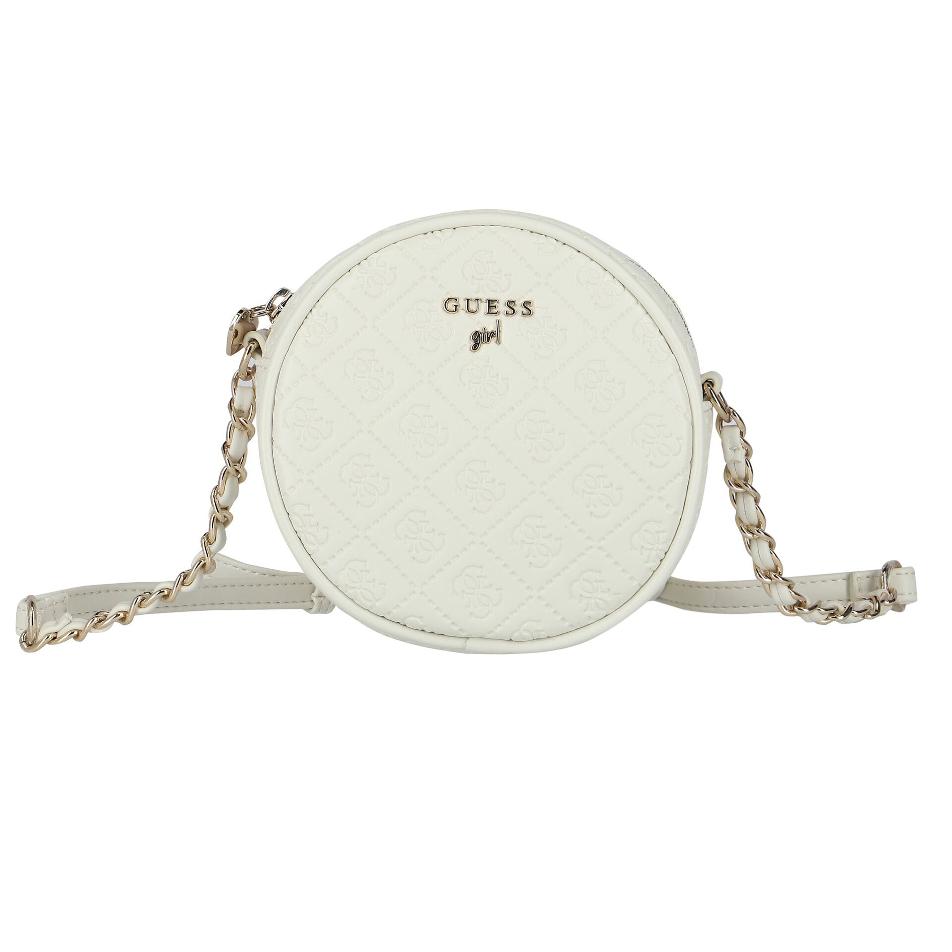 Guess Girls Ivory Logo Shoulder Bag Junior Couture