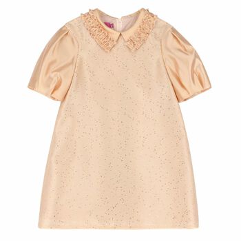 Girls Pink Embellished Dress