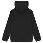 Boys Black & White Logo Hooded Top, 1, hi-res