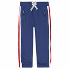 Younger Boys Navy Blue Logo Joggers, 2, hi-res