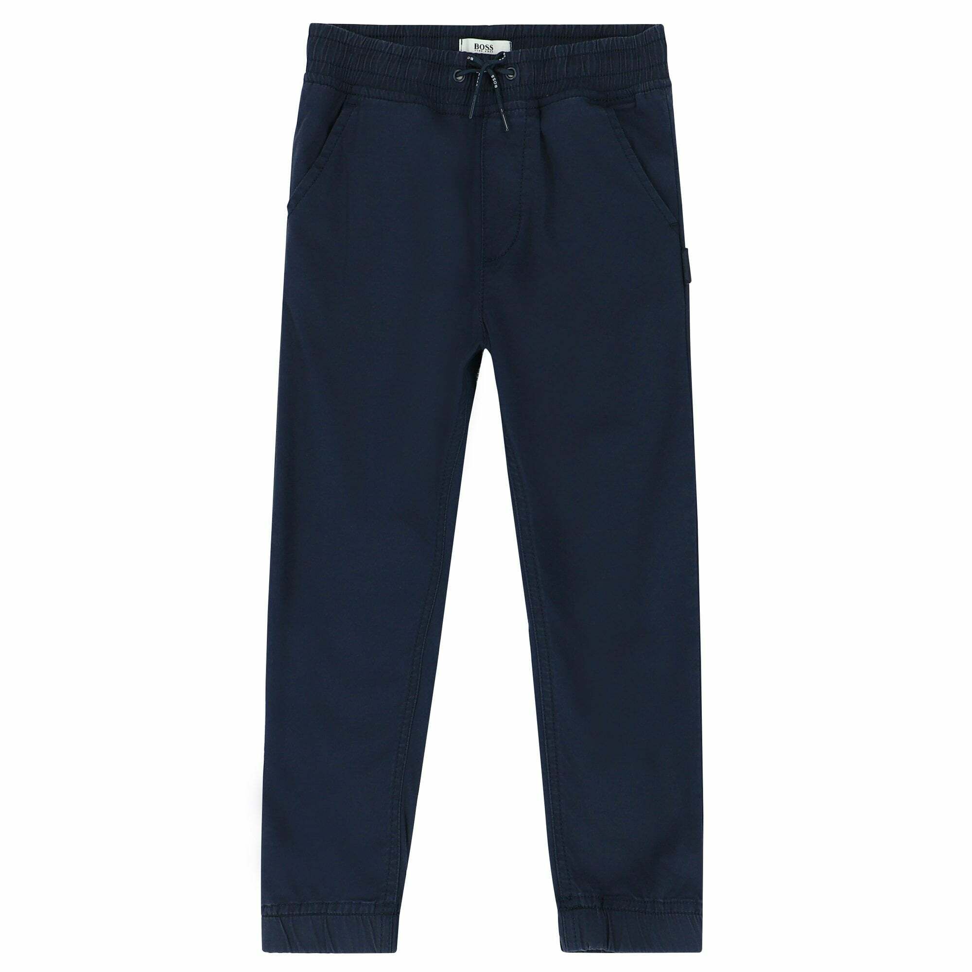 Boys navy blue best sale joggers