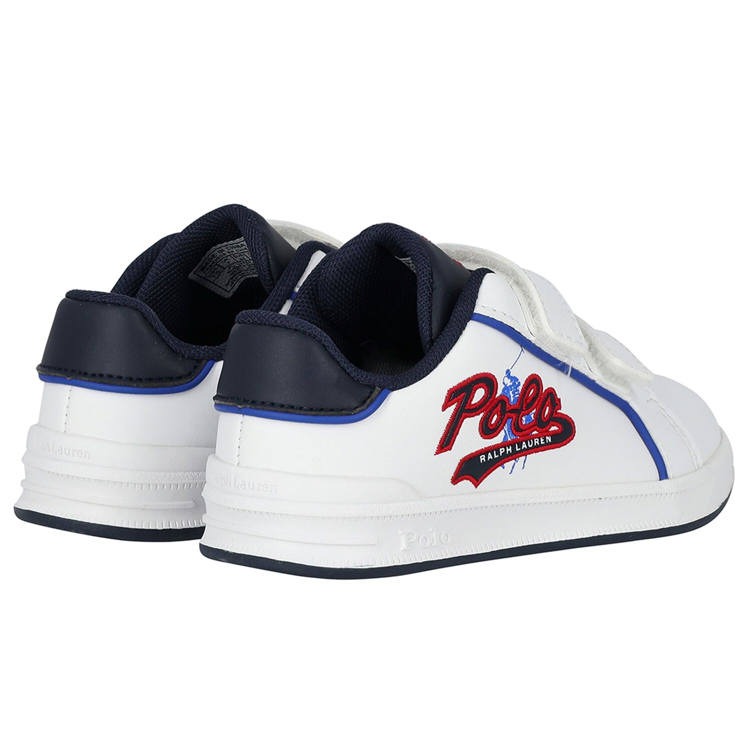 Boys White Logo Trainers, 1, hi-res image number null