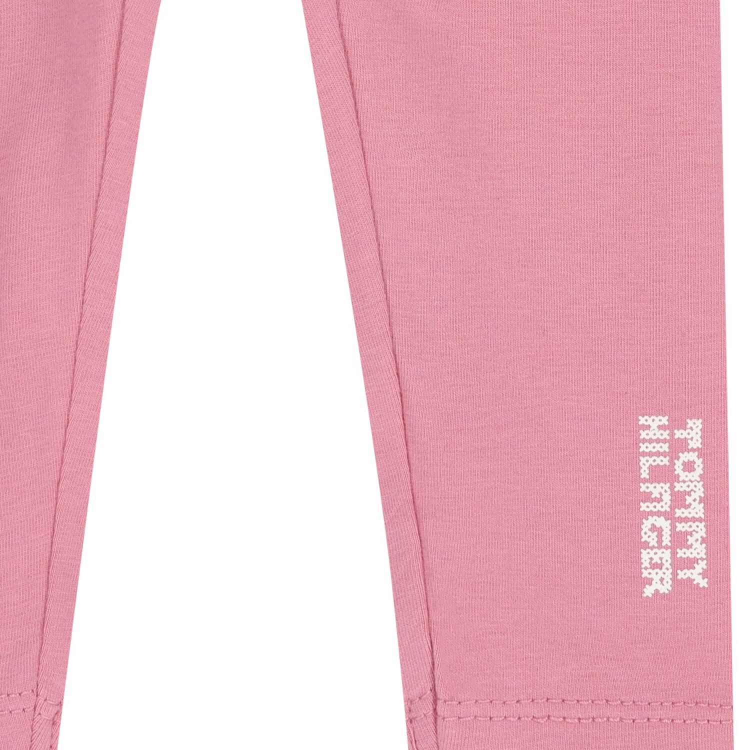 Baby Girls Pink Logo Leggings, 1, hi-res
