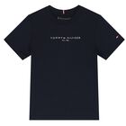 Boys Navy Blue Logo Shorts Set, 2, hi-res