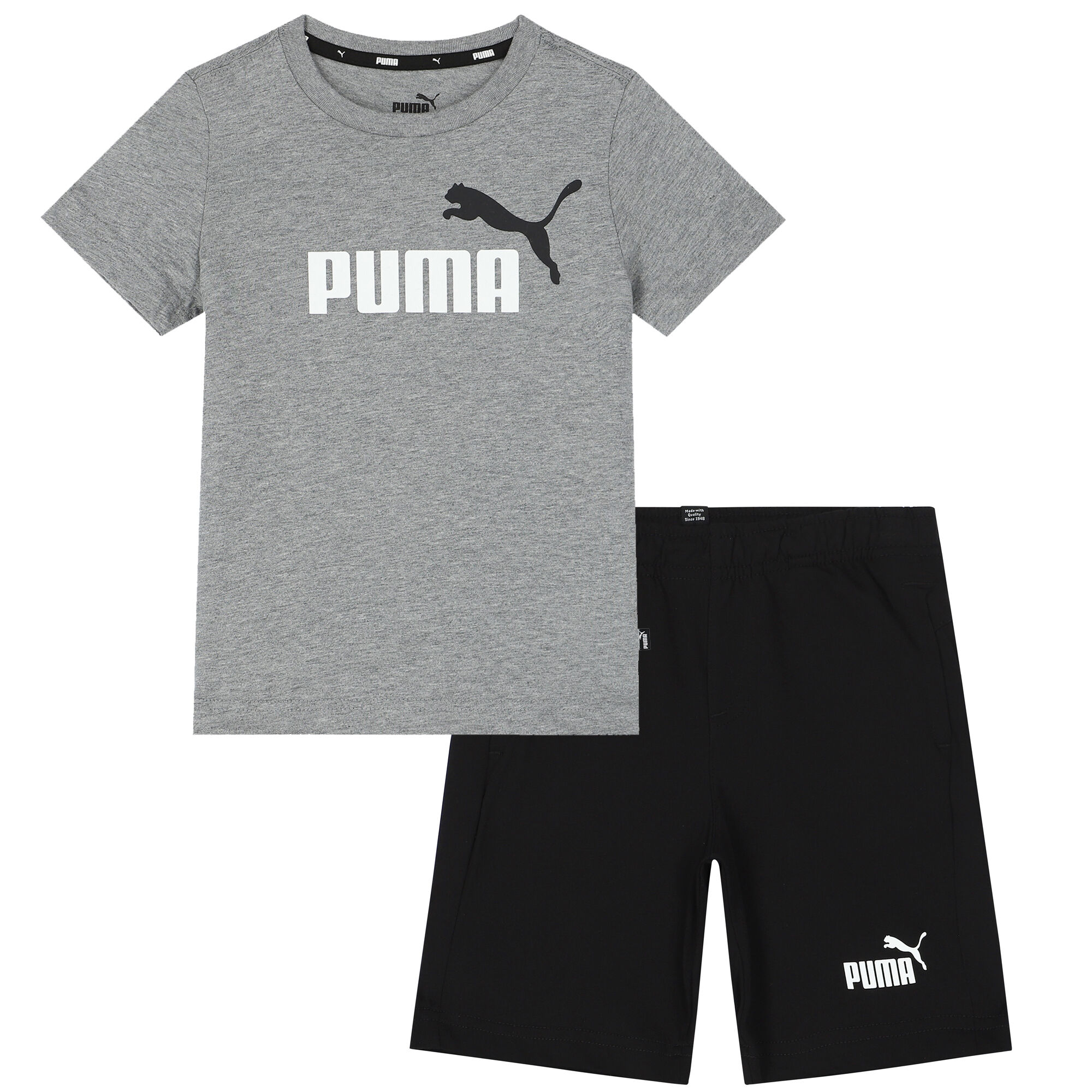 Puma shorts kids grey clearance