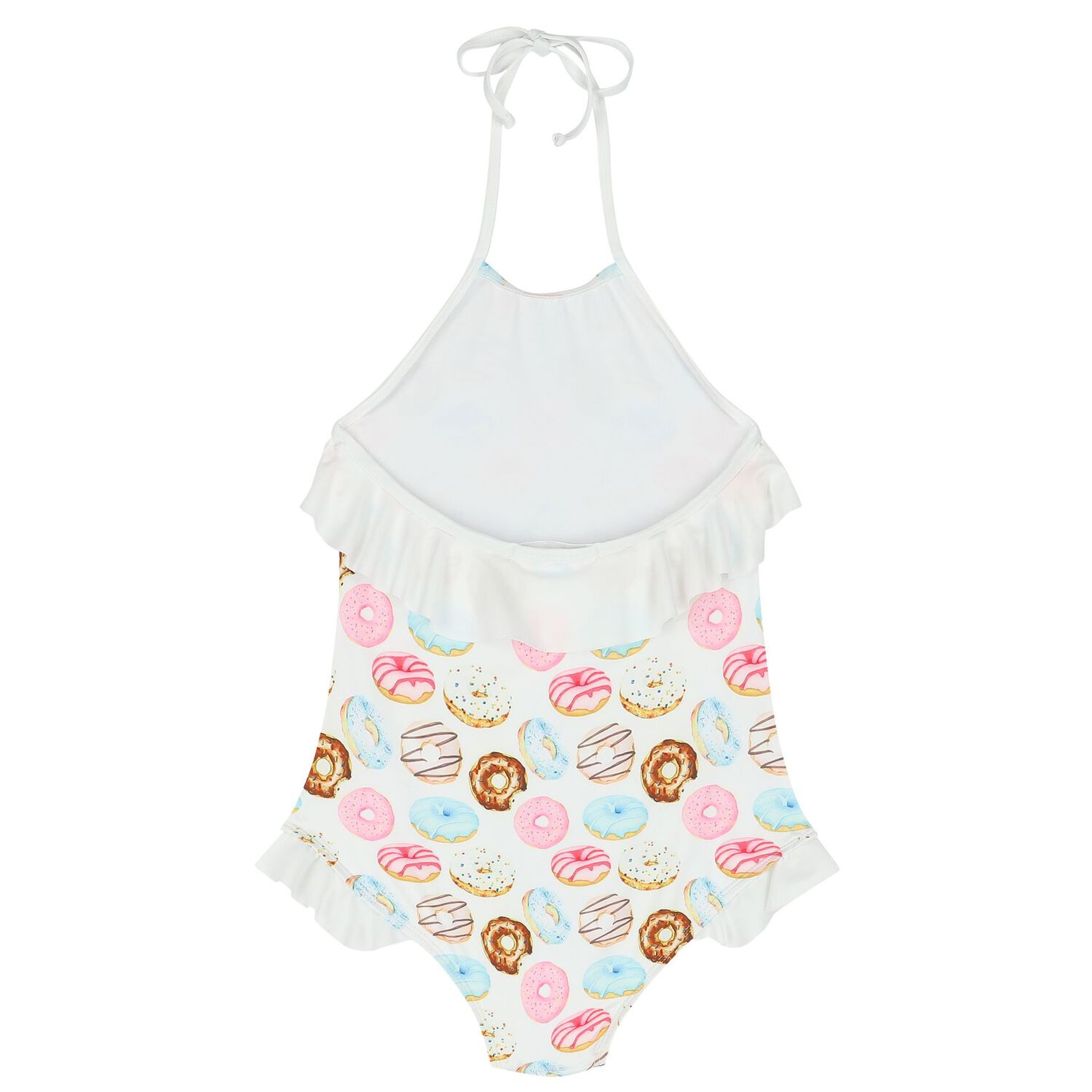 Girls White Donut Swimsuit, 1, hi-res image number null