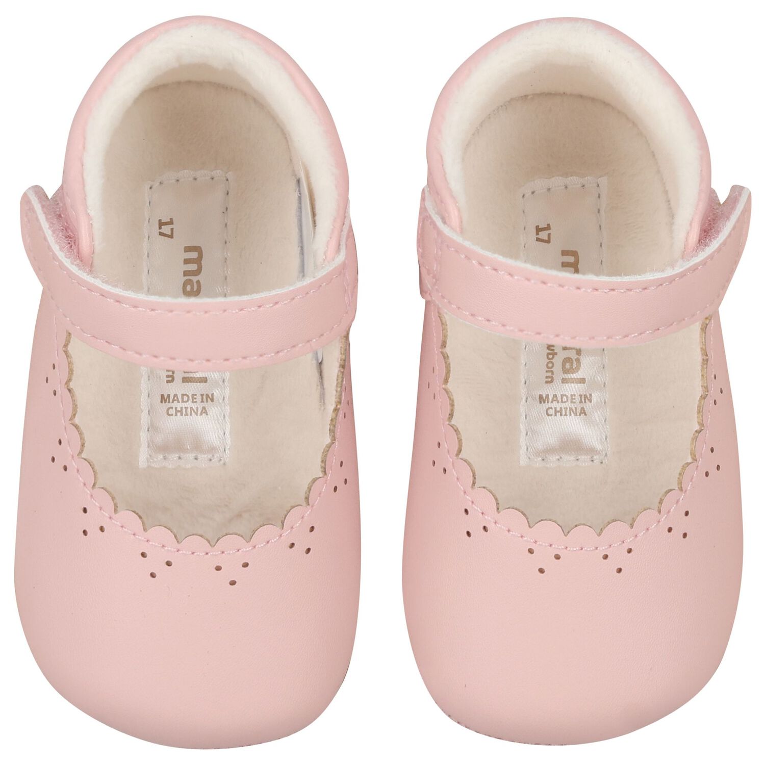 Baby Girls Pink Leather Pre Walker Shoes, 1, hi-res