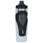 White & Black Logo Water Bottle, 1, hi-res