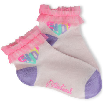Girls Pink Logo Socks