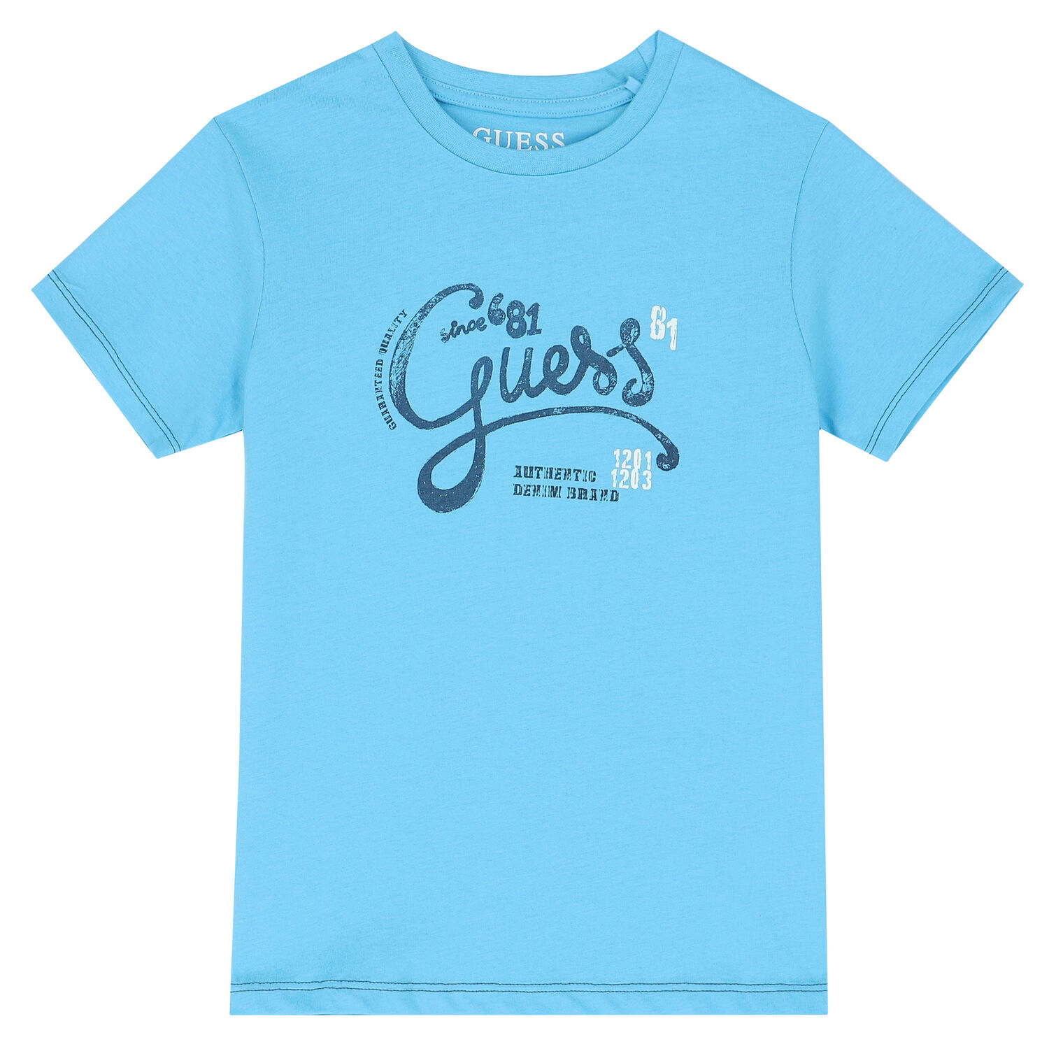 Boys Blue Logo T-Shirt, 3, hi-res
