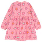 Girls Pink Floral Dress Set, 1, hi-res