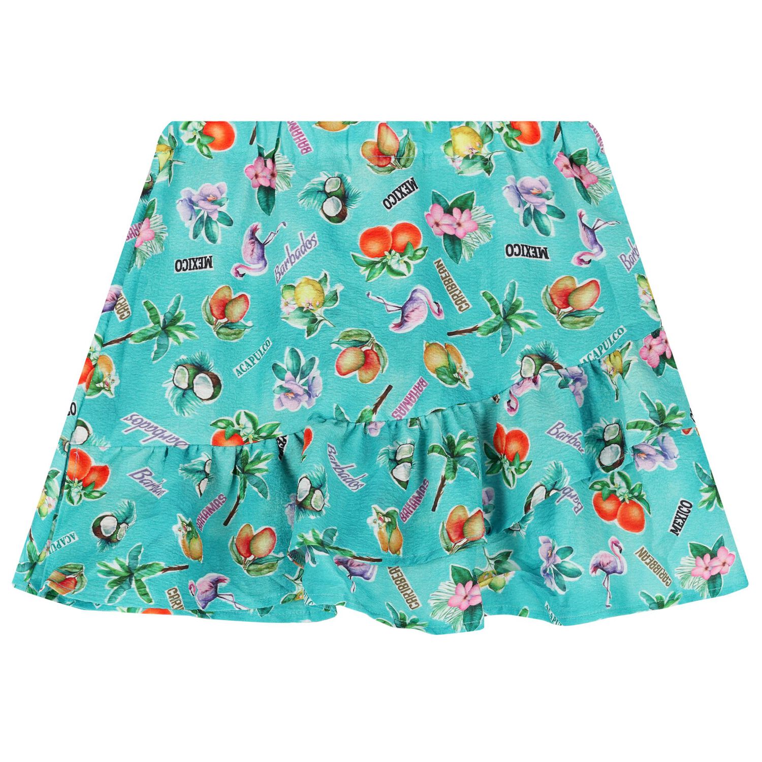 طقم تنورة باللون الأزرق للبنات, 1, hi-res image number null