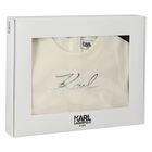 طقم تنورة بنات باللون العاجي والأسود, 1, hi-res