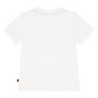 Younger Boys White Logo T-Shirt, 1, hi-res