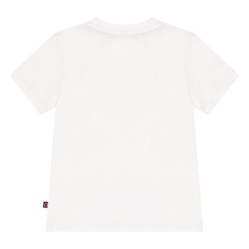 Younger Boys White Logo T-Shirt