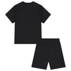 Boys Black Logo Shorts Set, 3, hi-res