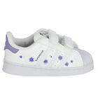 White & Purple Superstar Trainers, 1, hi-res