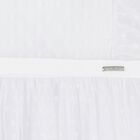 Girls White Polka Dot Tulle Tiered Dress, 1, hi-res
