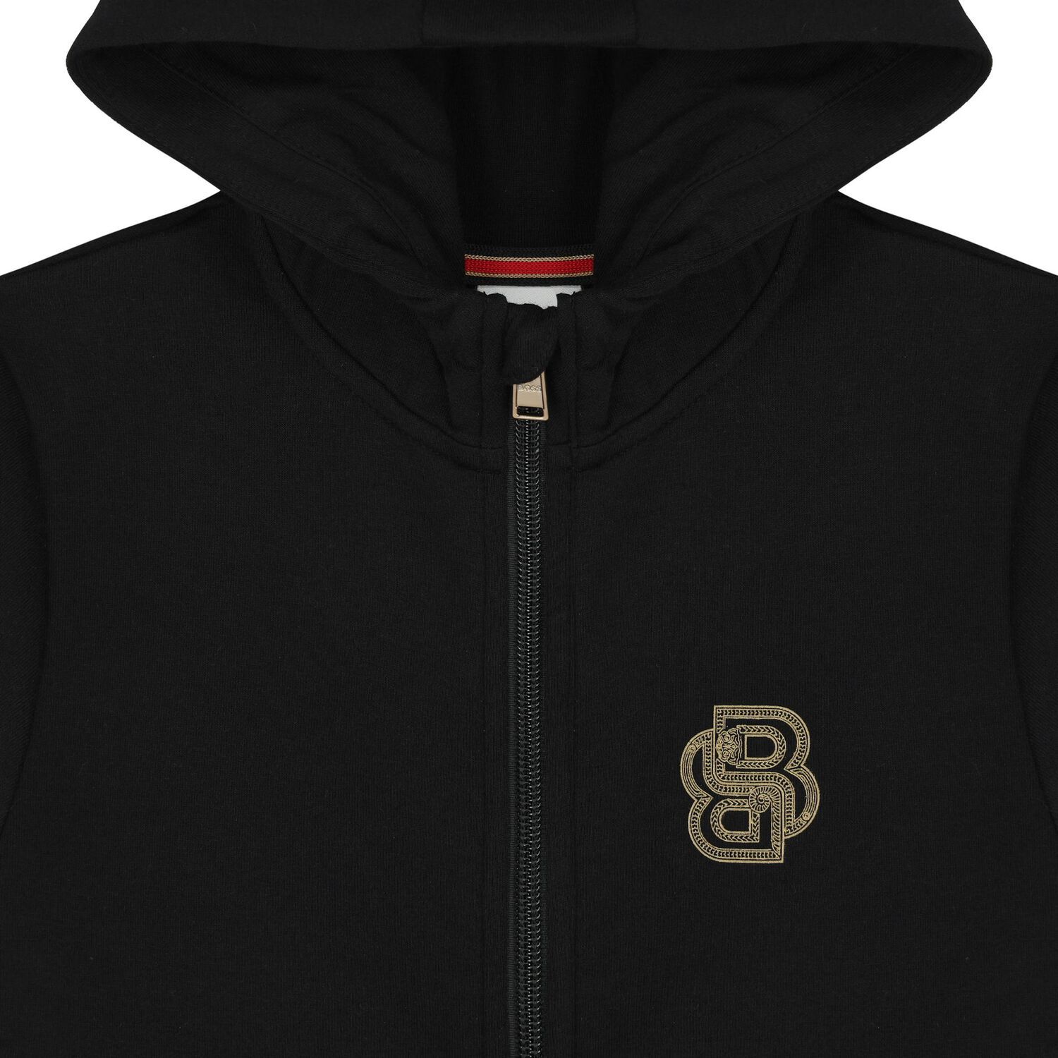 Boys Black Dragon Logo Hooded Top, 1, hi-res image number null