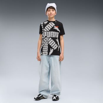 Boys Black Logo T-Shirt