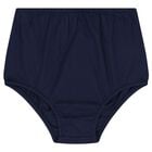 طقم فستان بنات بطبعة الدب باللون الكحلي  للاطفال, 1, hi-res