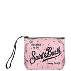 Girls Pink Logo Pouch, 1, hi-res