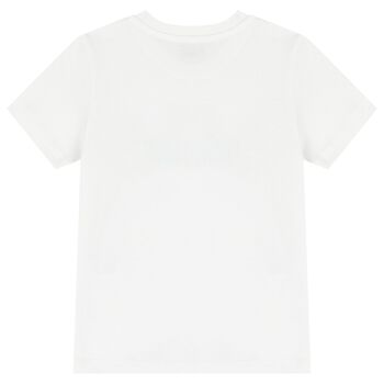 White Teddy Bear Logo T-Shirt