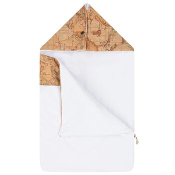 Beige & White Geo Map Baby Nest