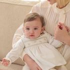 Baby Girls Ivory Embroidered Dress, 2, hi-res