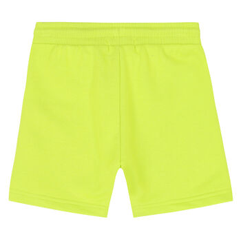 Boys Green Logo Shorts
