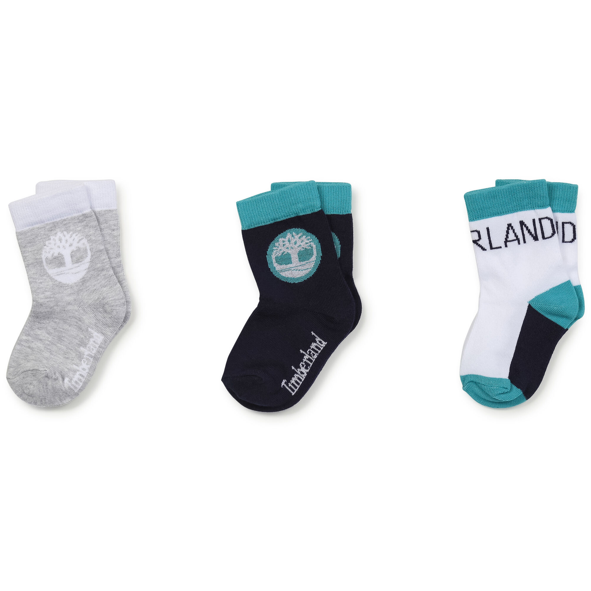 TIMBERLAND Boys Blue White Logo Socks Junior Couture Bahrain