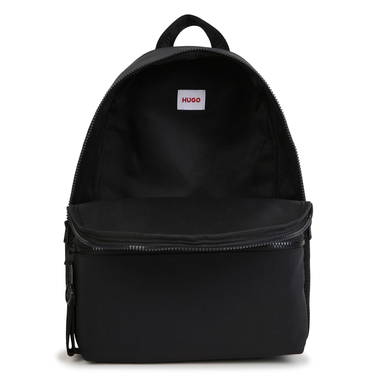 Black Logo Backpack, 1, hi-res