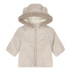 Baby Boys Beige & Ivory Reversible Coat, 1, hi-res