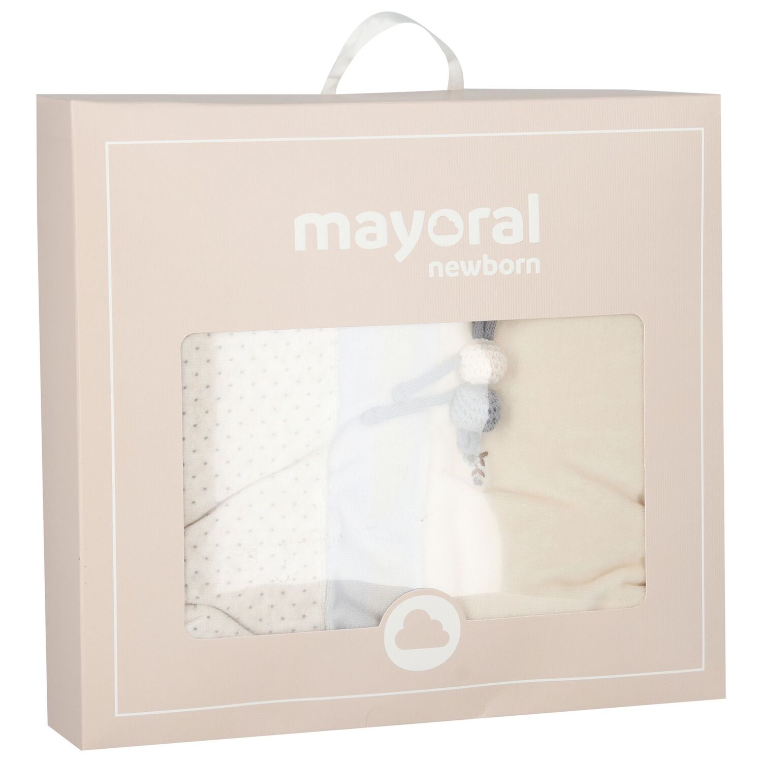 Beige Dot Baby Blanket, 1, hi-res