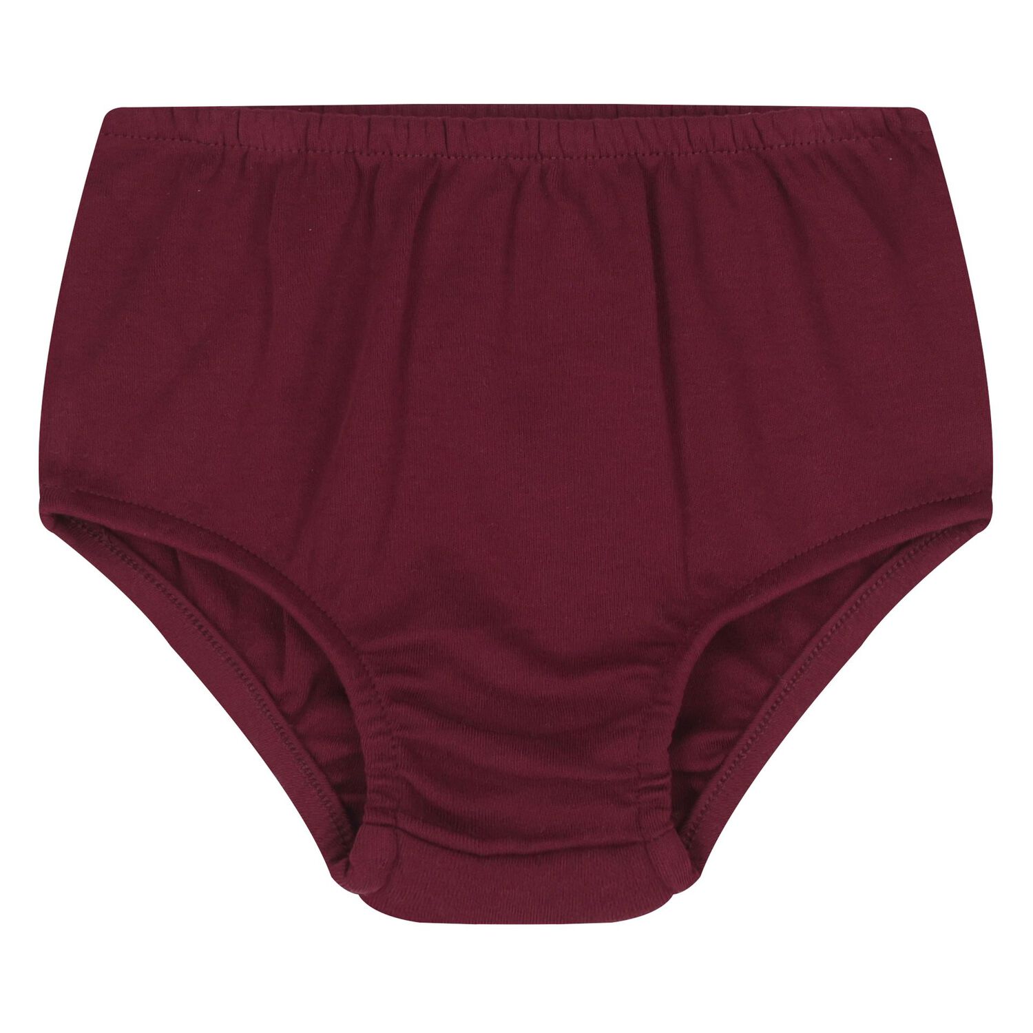 Baby Girls Burgundy Ruffled Polo Dress Set, 2, hi-res image number null
