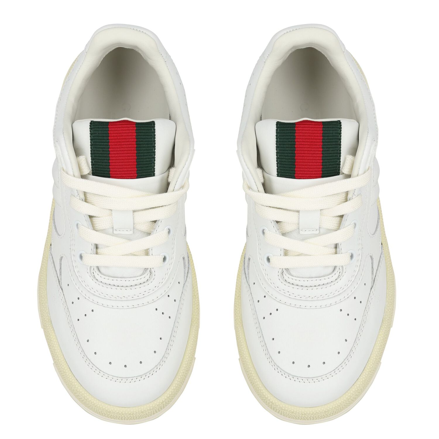 White Web Striped Trainers, 1, hi-res