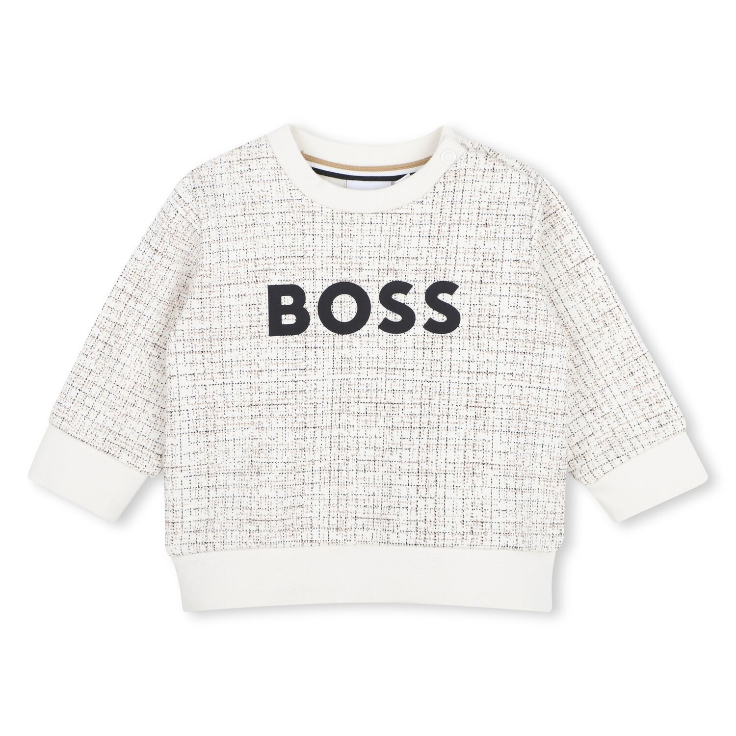 Younger Boys Ivory Logo Sweatshirt, 1, hi-res