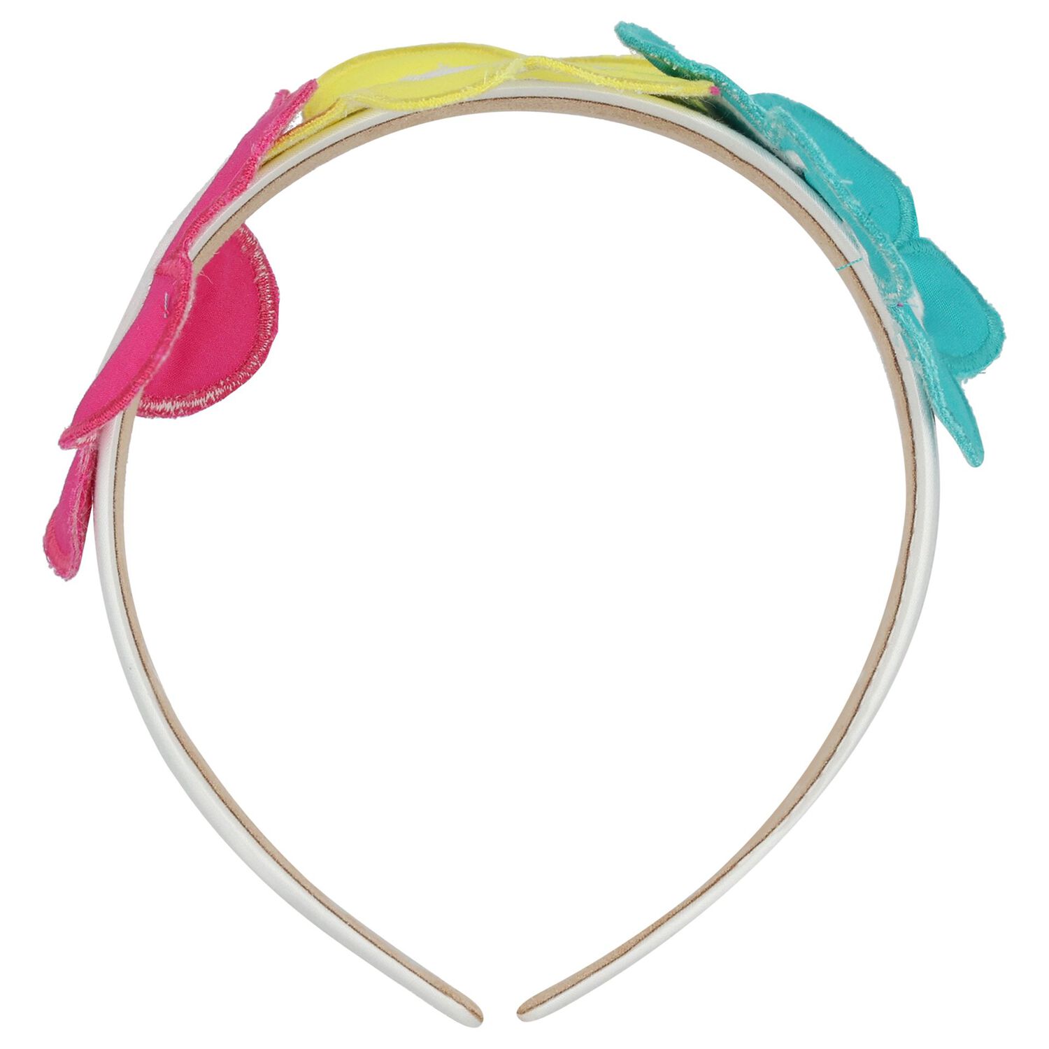 طوق رأس للبنات مزين بتطريزات زهرية متعددة الألوان, 1, hi-res