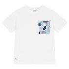 Boys White T-Shirt, 2, hi-res