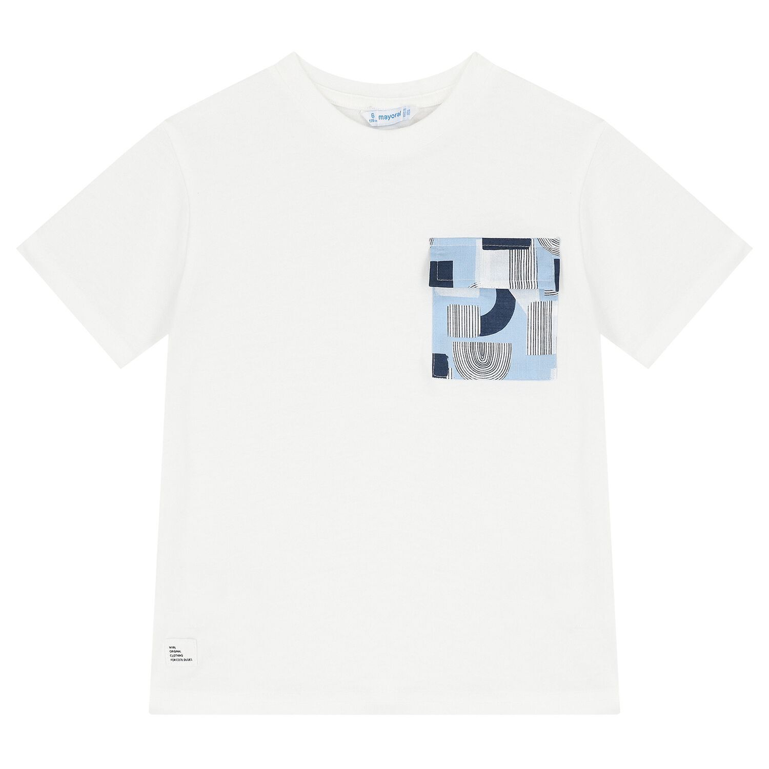 Boys White T-Shirt, 2, hi-res
