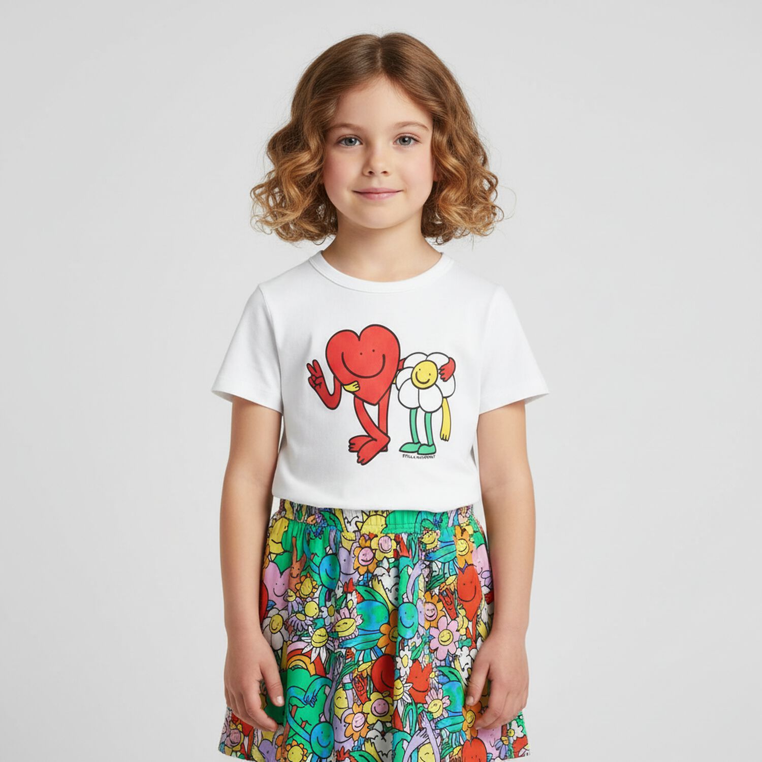 Girls Multi-Coloured Planet Earth & Friends Skirt, 1, hi-res