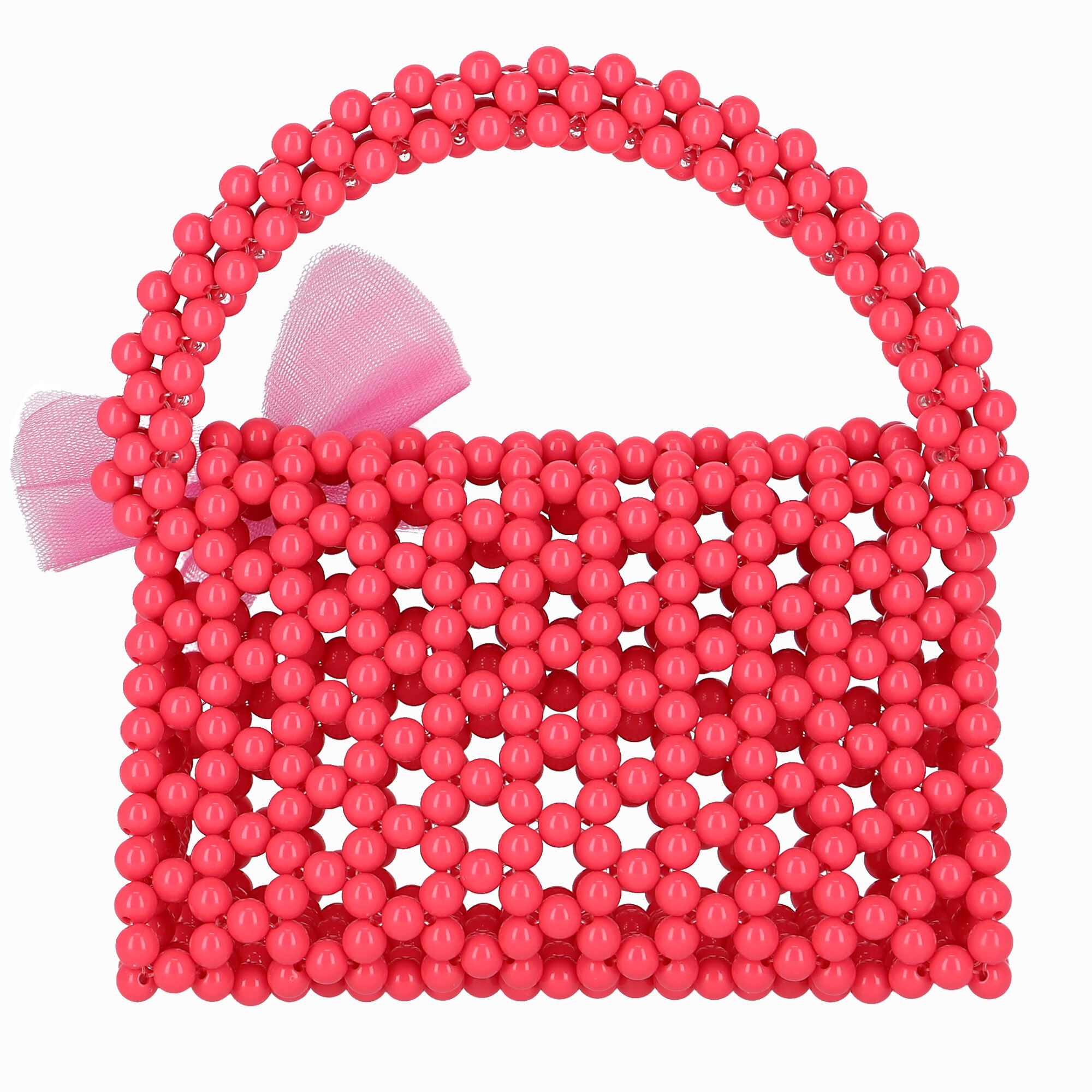 Monnalisa Girls Pink Beaded Handbag Junior Couture Bahrain