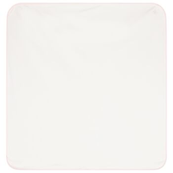 Baby Girls Pink & White Blanket