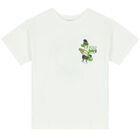 Boys Ivory Crocodile T-Shirt, 1, hi-res