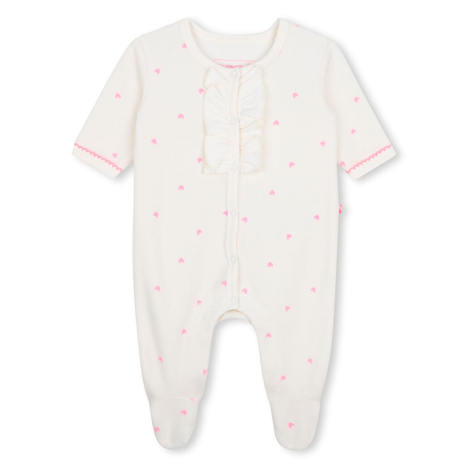Baby Girls Ivory & Pink Heart Babygrow Gift Set, 1, hi-res