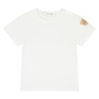 Baby Boys Beige & Ivory Bear Dungaree Set, 1, hi-res