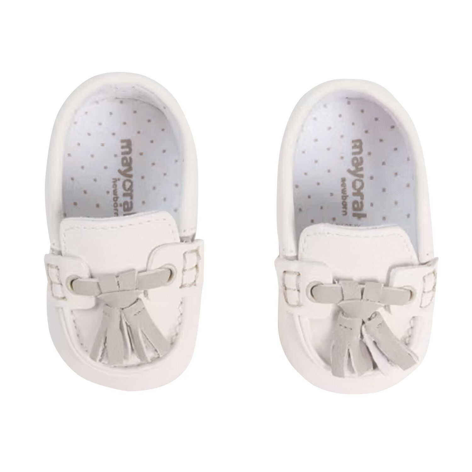 Baby Boys Ivory Moccasins, 2, hi-res