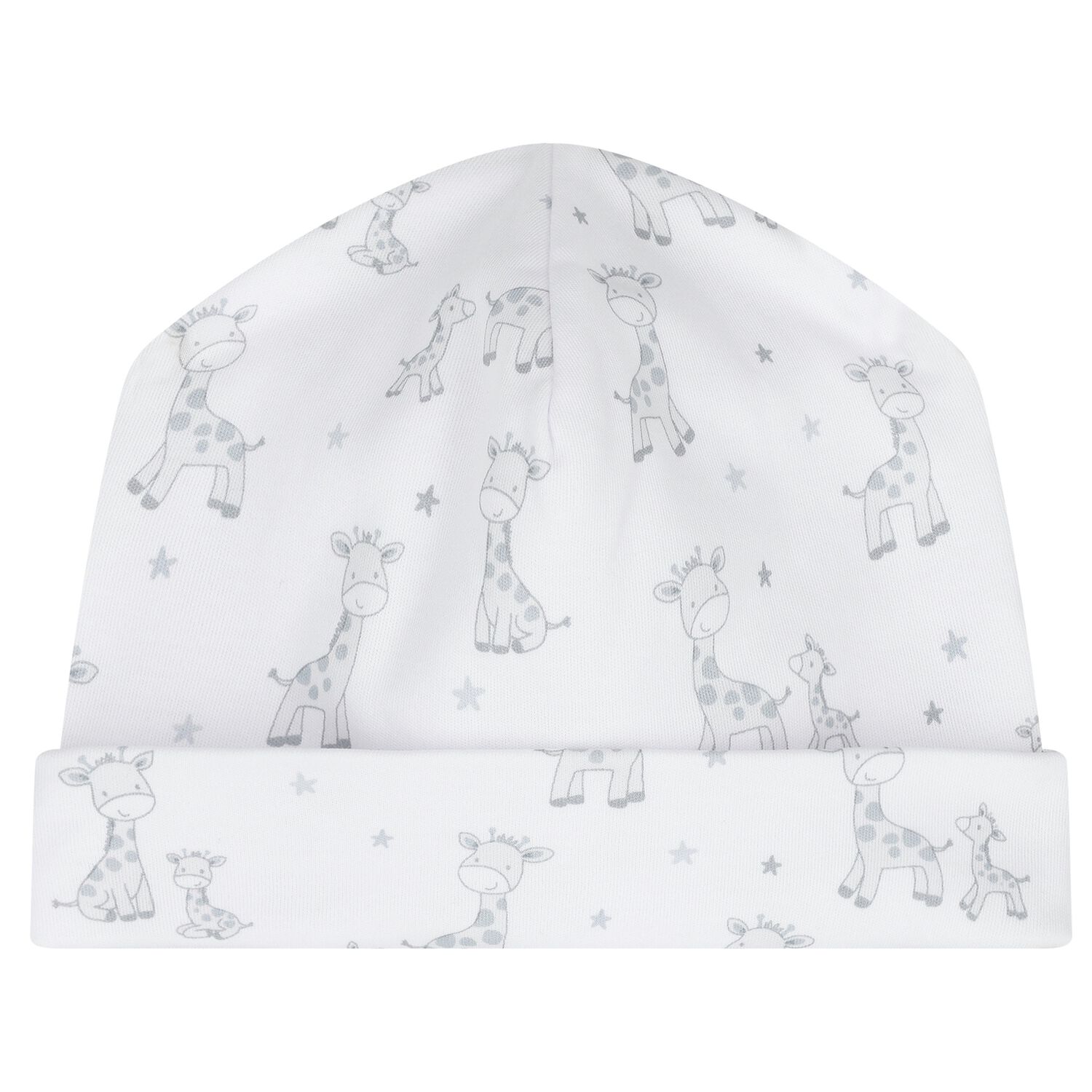Ivory & Grey Giraffe Baby Hat, 1, hi-res