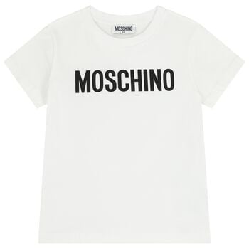 تيشيرت بالشعار باللون الابيض 